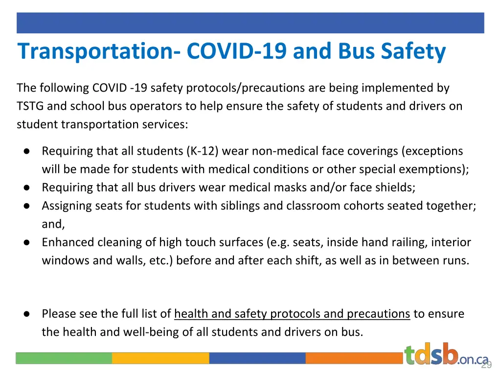 transportation covid 19 and bus safety