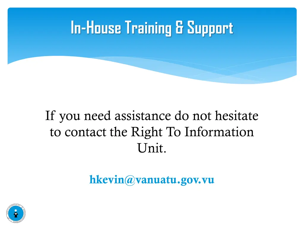 in house training support