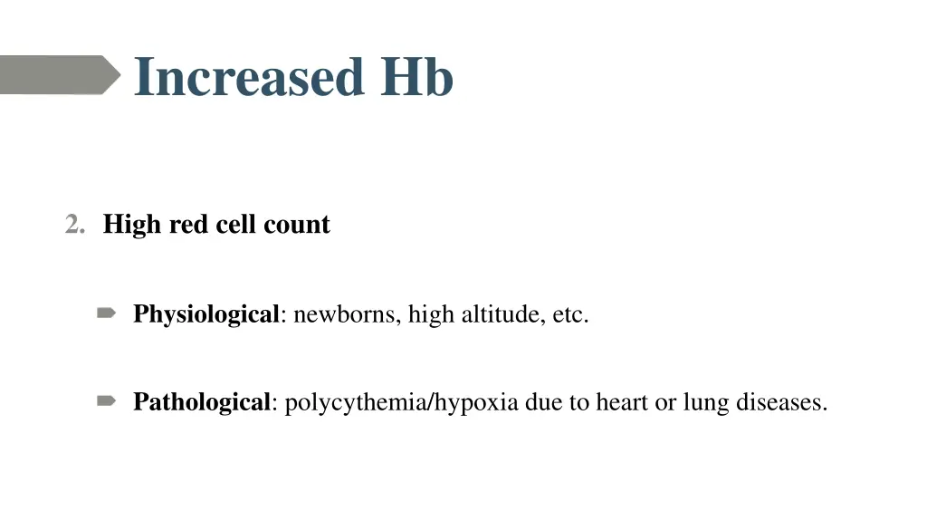 increased hb 1