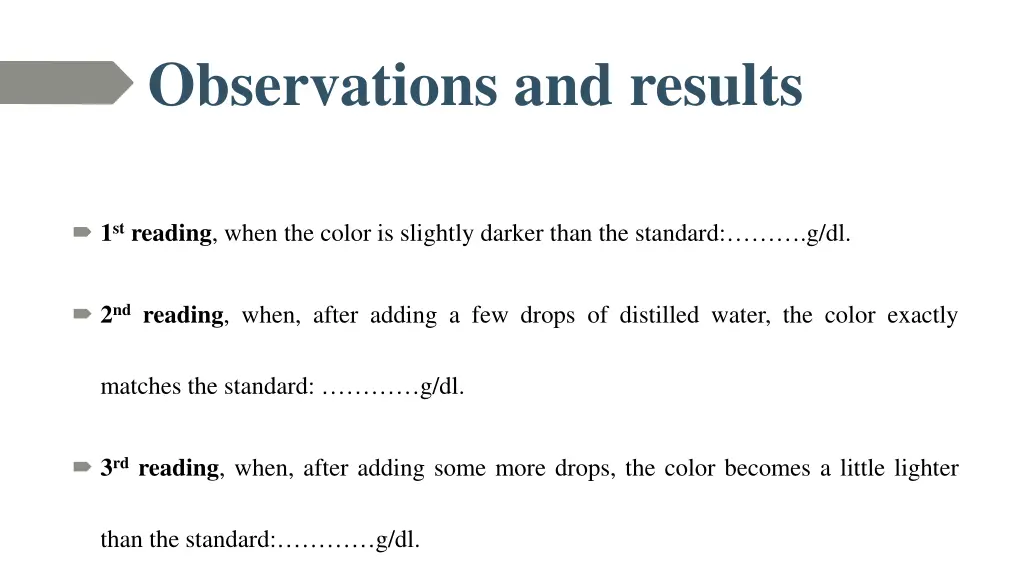 observations and results 1