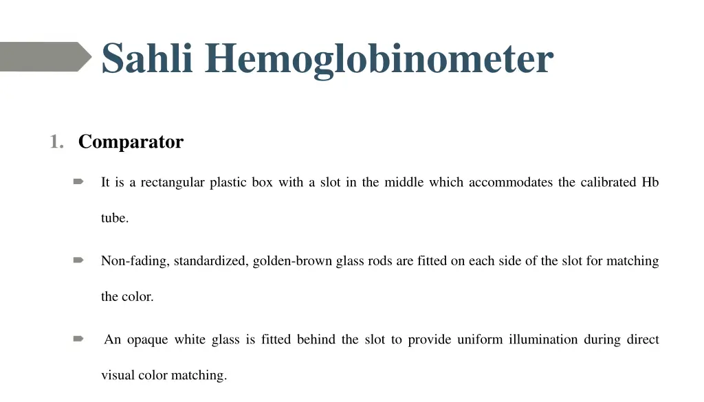 sahli hemoglobinometer