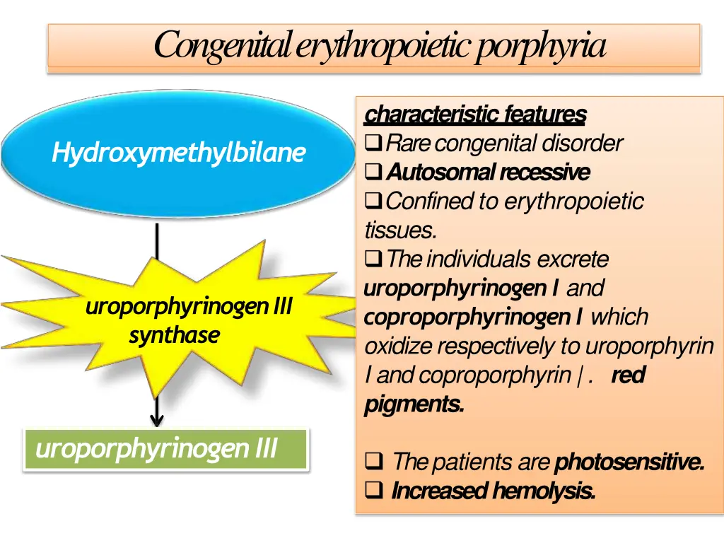 congenital erythropoieticporphyria