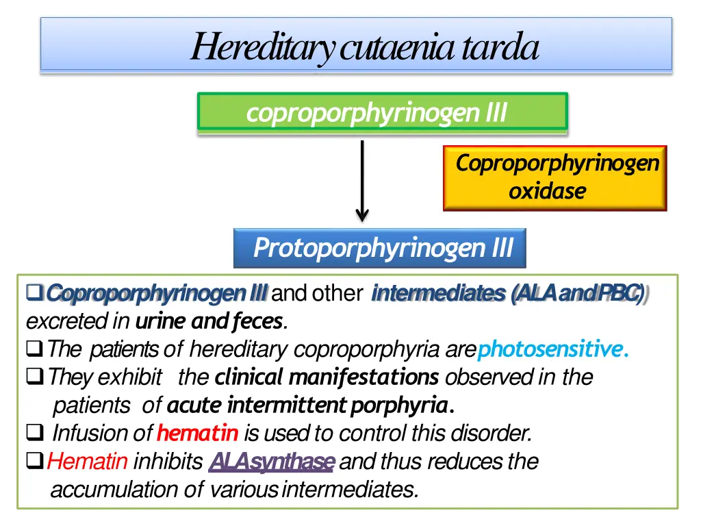 hereditary cutaeniatarda