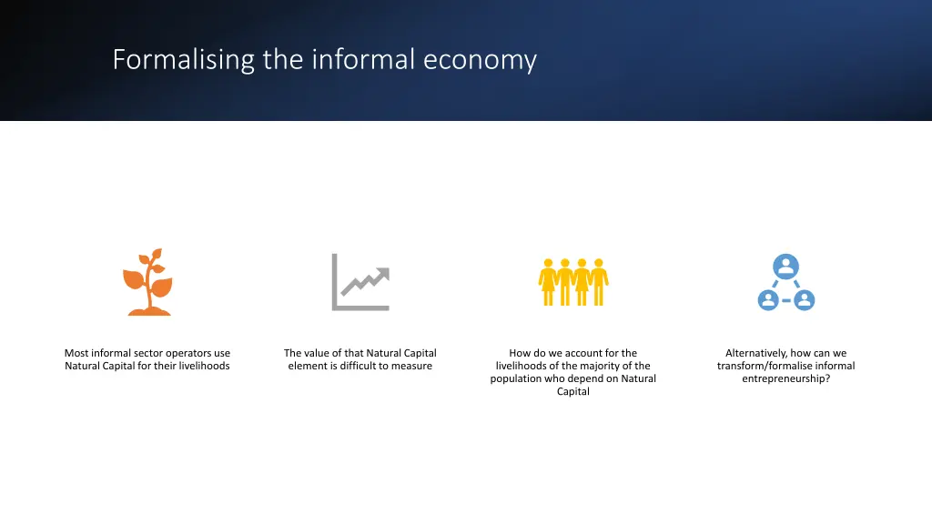 formalising the informal economy