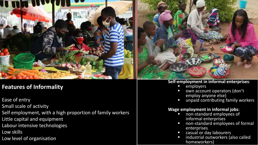 self employment in informal enterprises employers