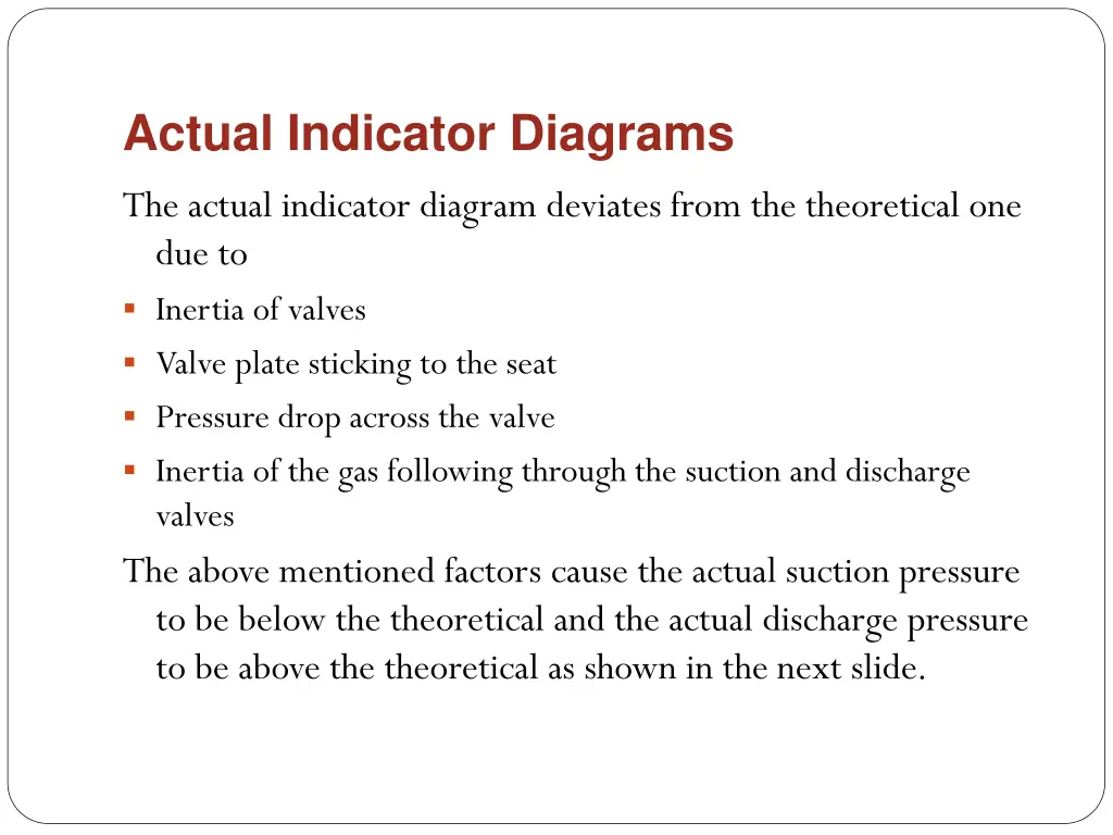 actual indicator diagrams