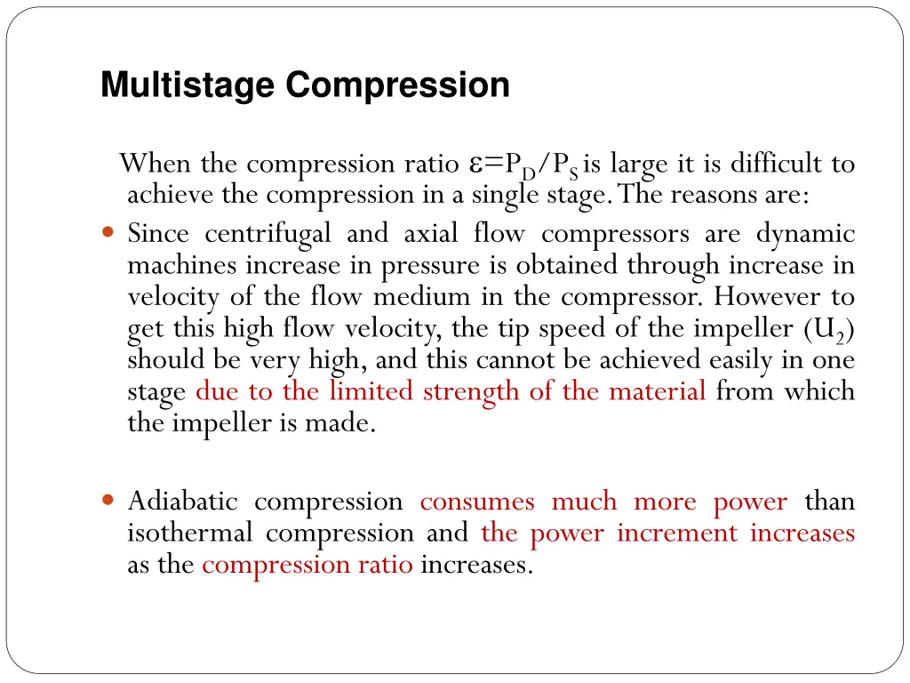 multistage compression