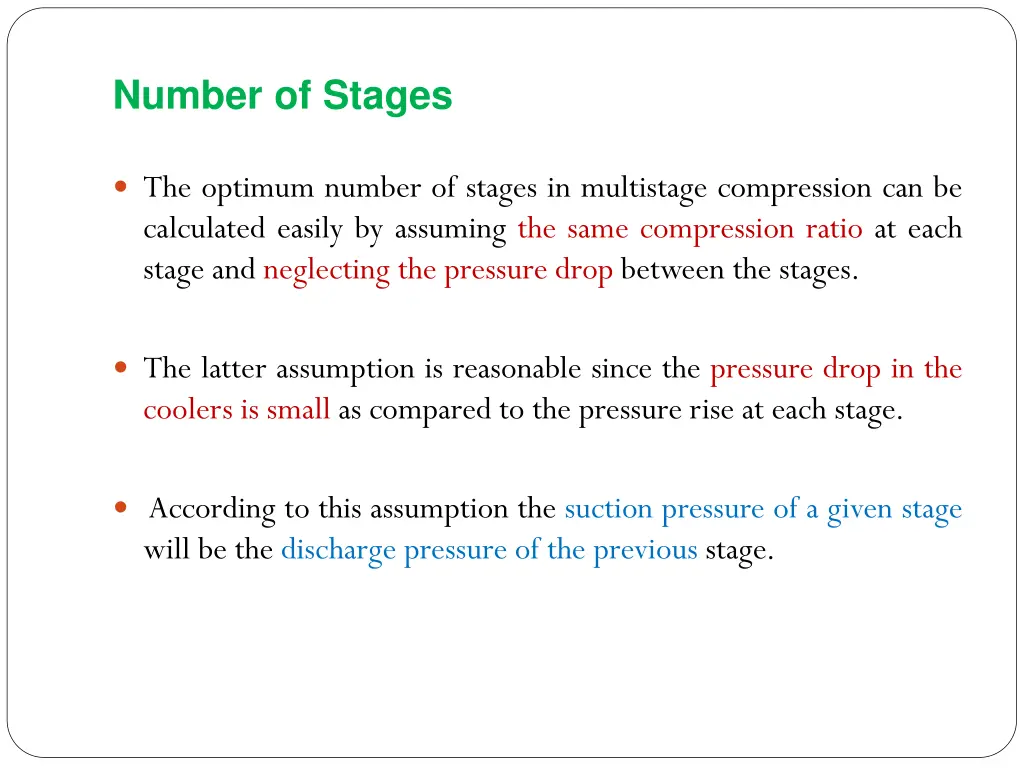 number of stages