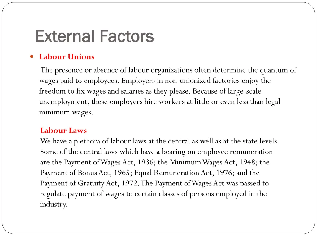 external factors external factors 1