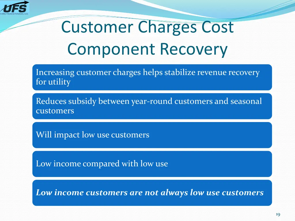 customer charges cost component recovery