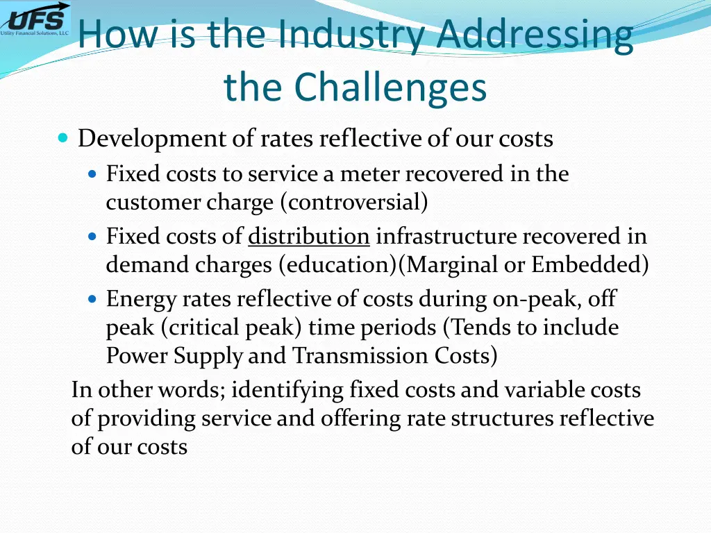 how is the industry addressing the challenges