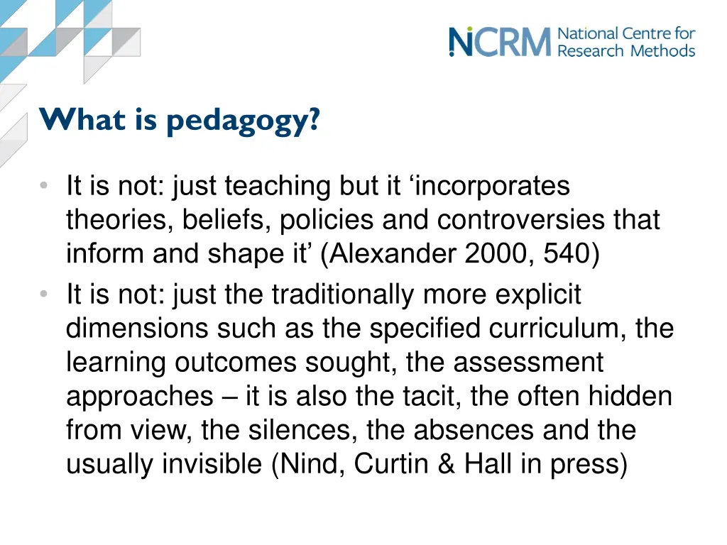 what is pedagogy