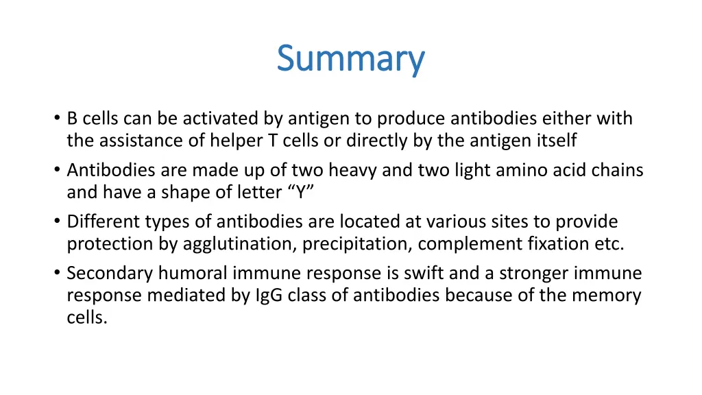 summary summary