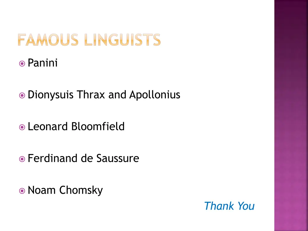 famous linguists