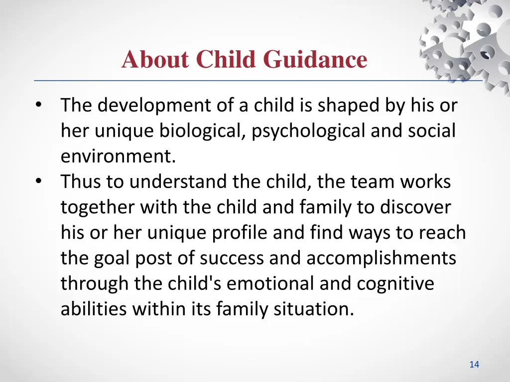 about child guidance