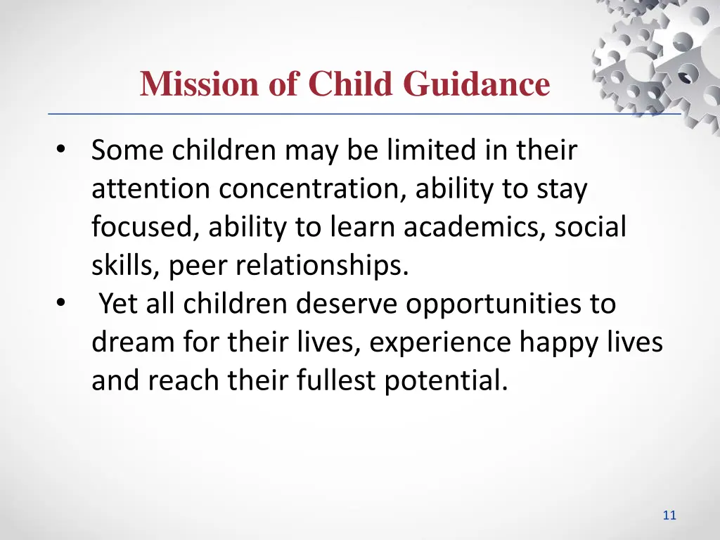 mission of child guidance 1