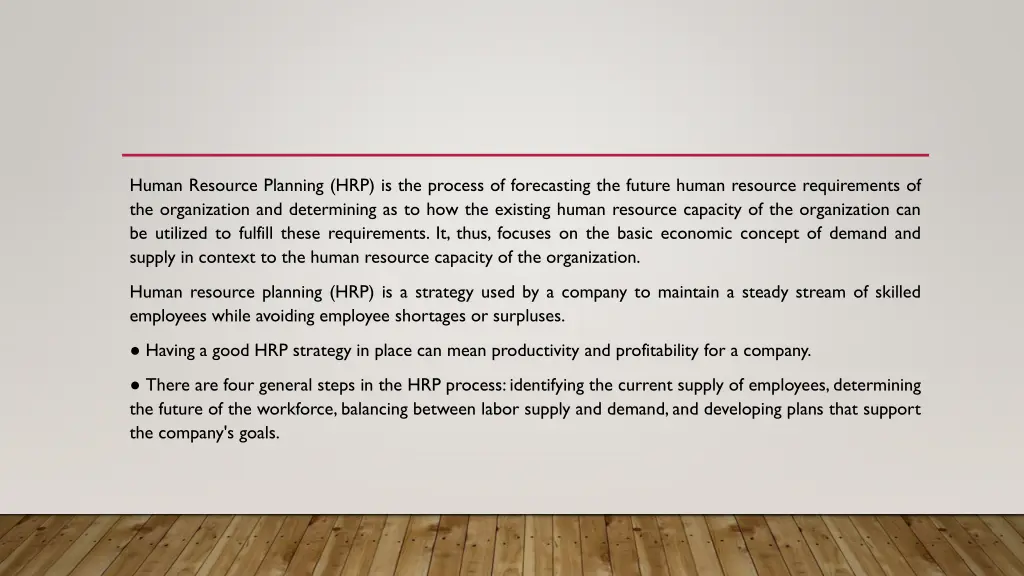 human resource planning hrp is the process