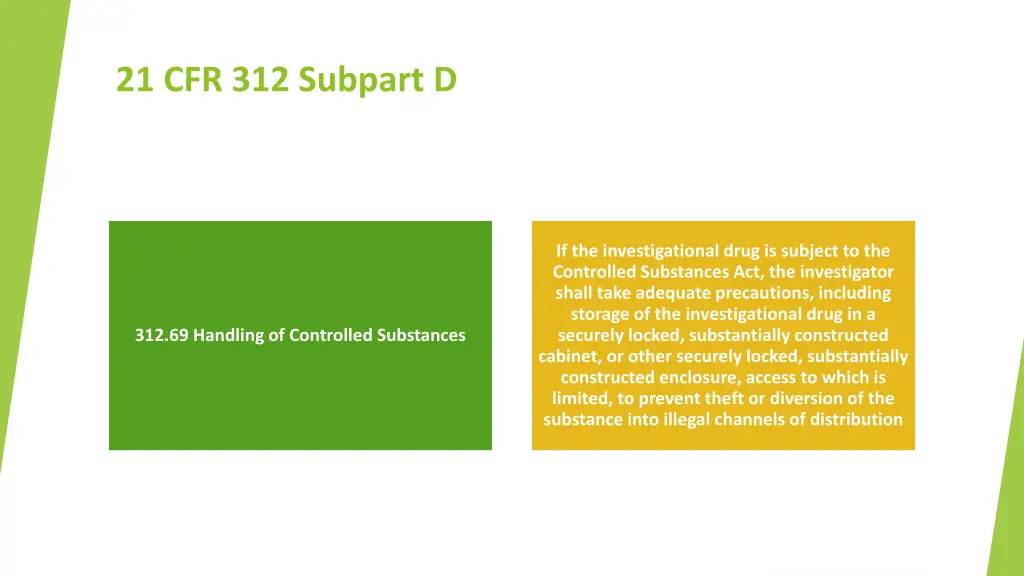 21 cfr 312 subpart d 2