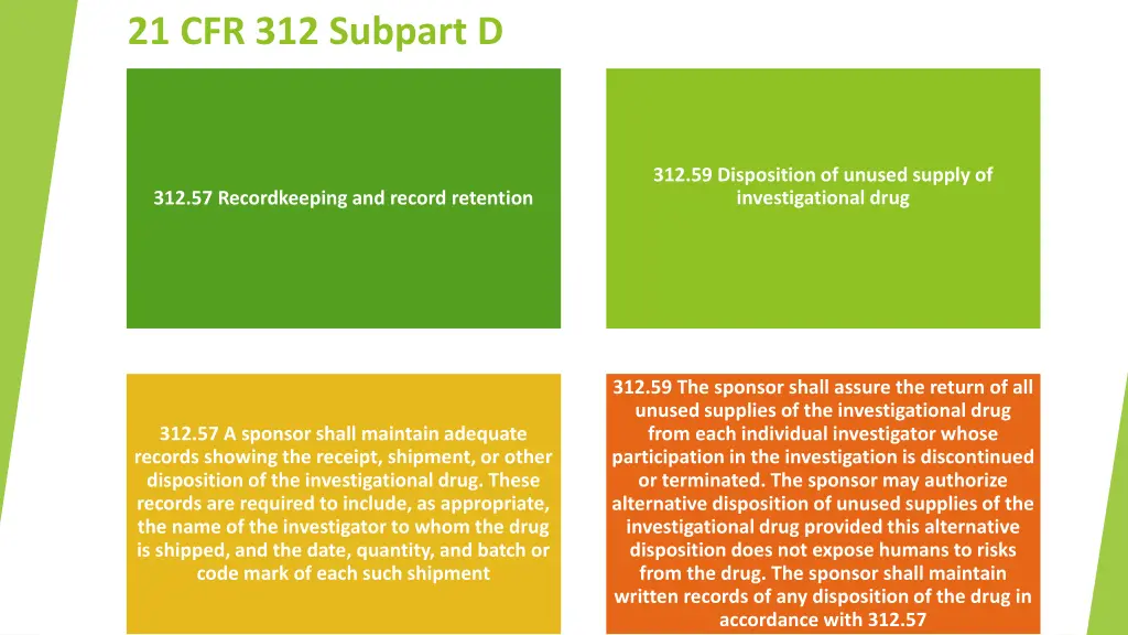 21 cfr 312 subpart d