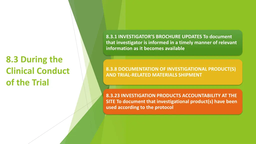 8 3 1 investigator s brochure updates to document