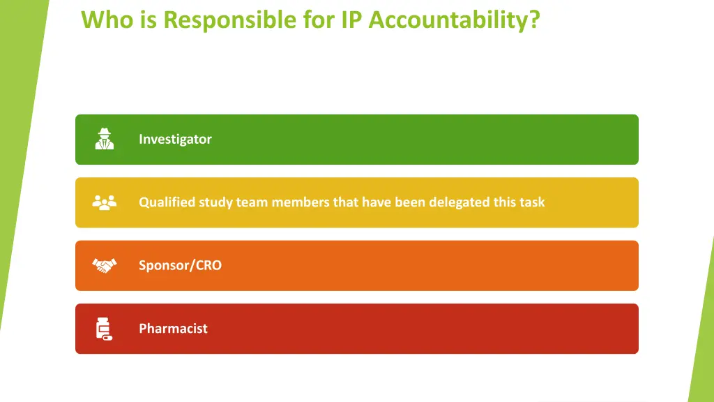 who is responsible for ip accountability