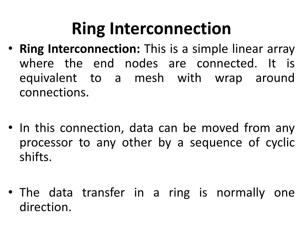 ring interconnection ring interconnection this