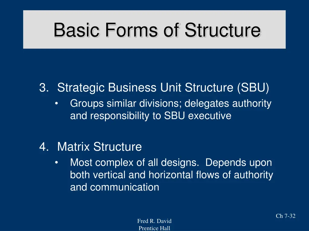 basic forms of structure 1