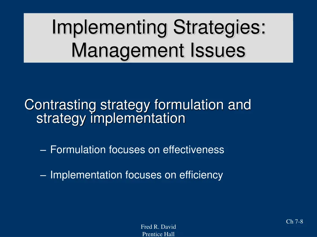 implementing strategies 1