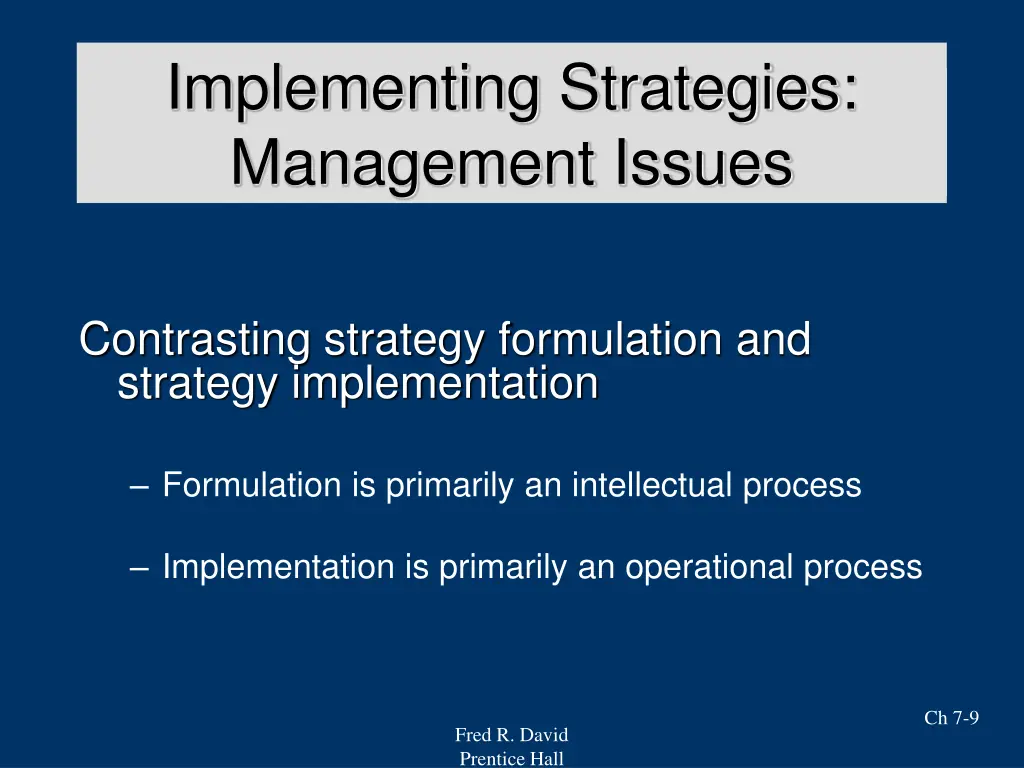 implementing strategies 2