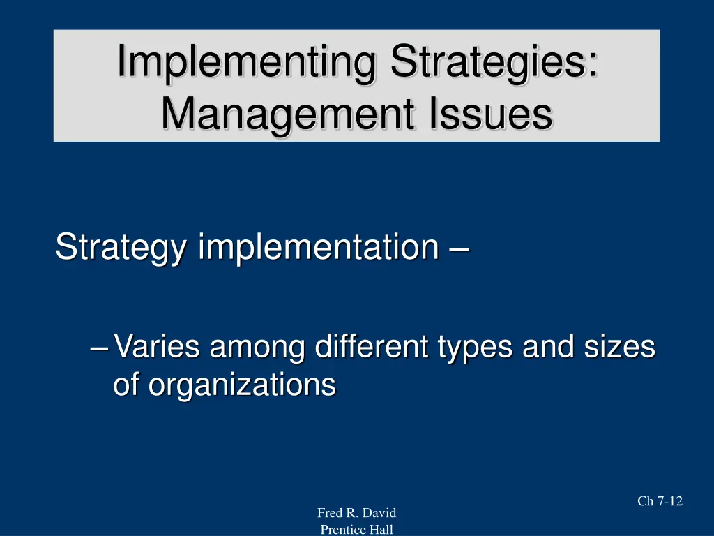 implementing strategies 5