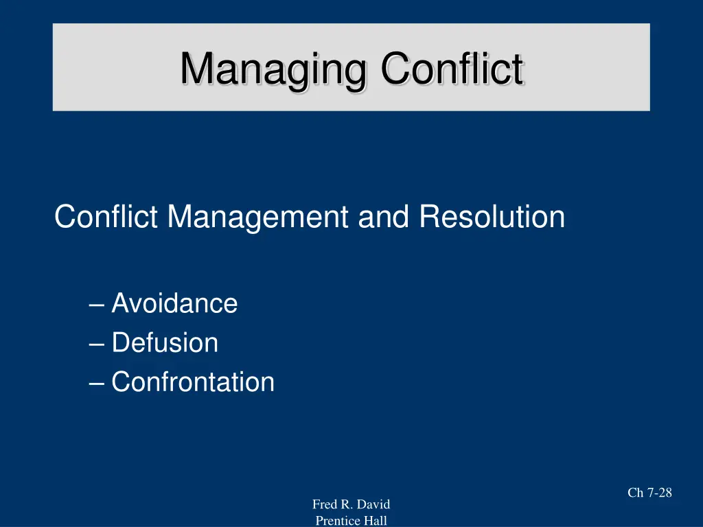 managing conflict 2