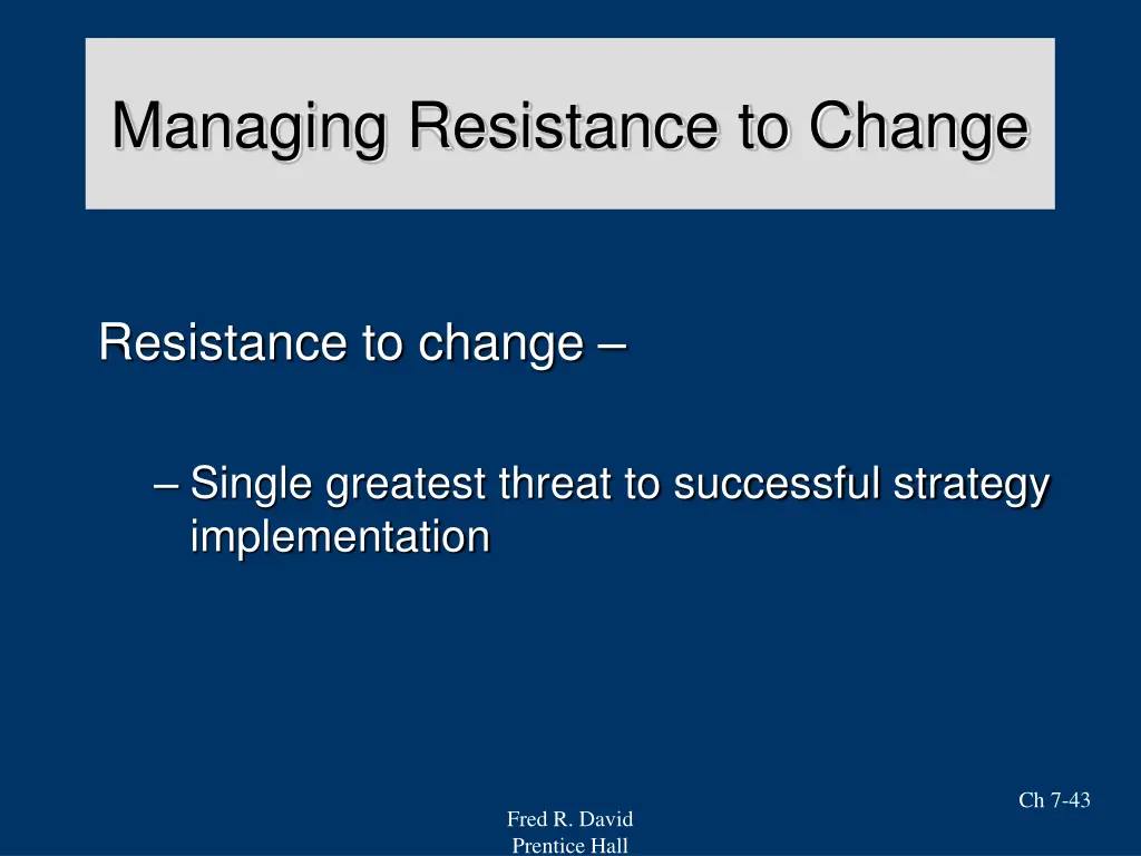 managing resistance to change 1