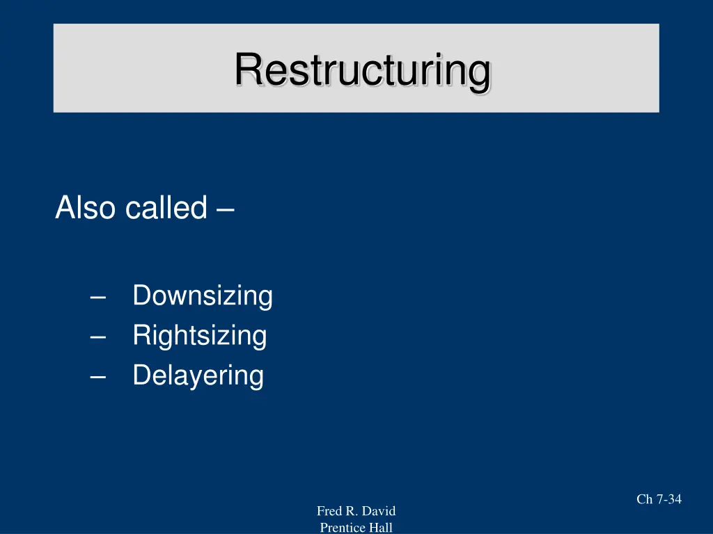 restructuring 1