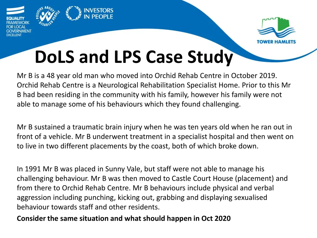 dols and lps case study 1