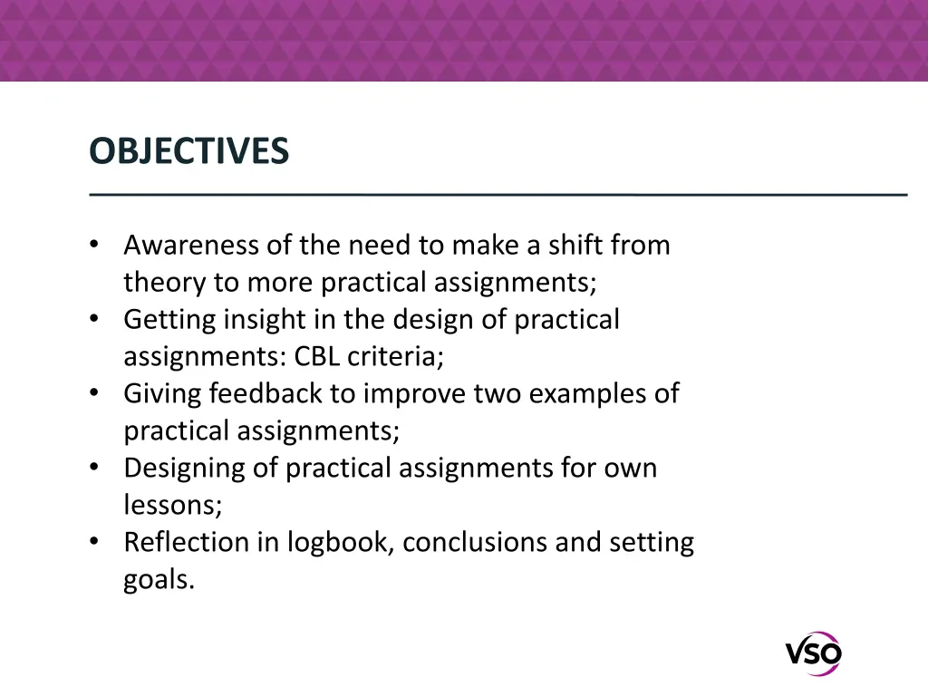 objectives