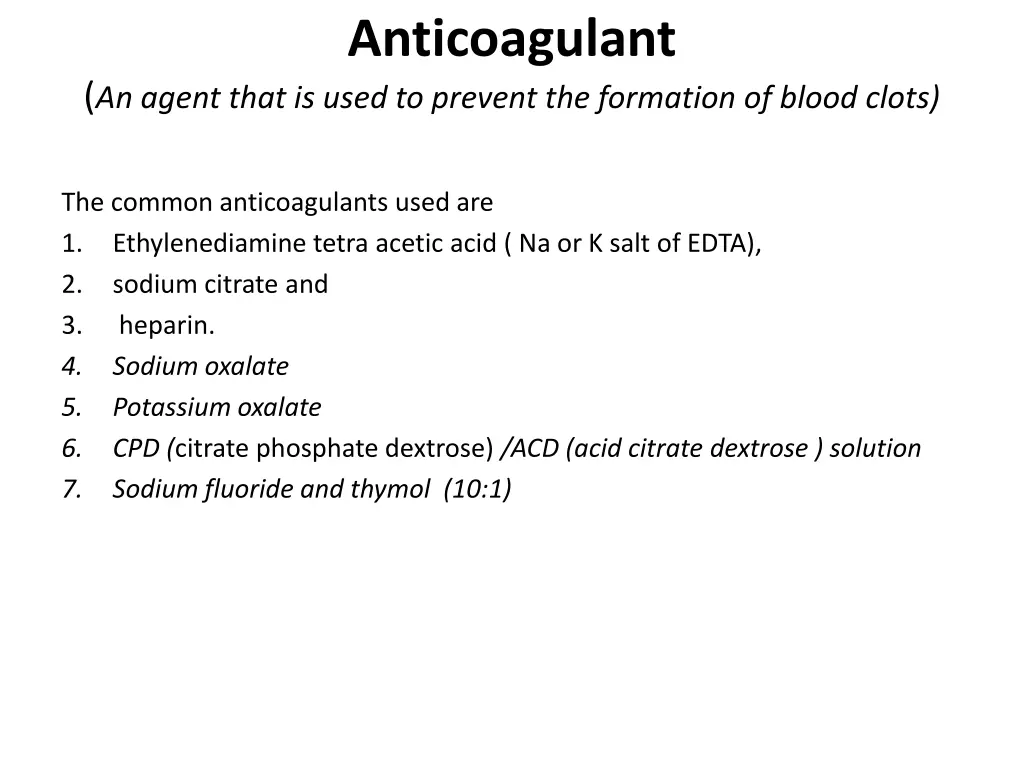 anticoagulant