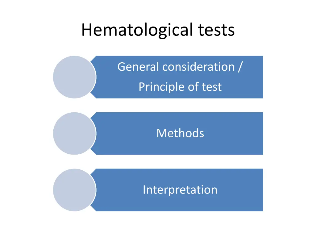 hematological tests