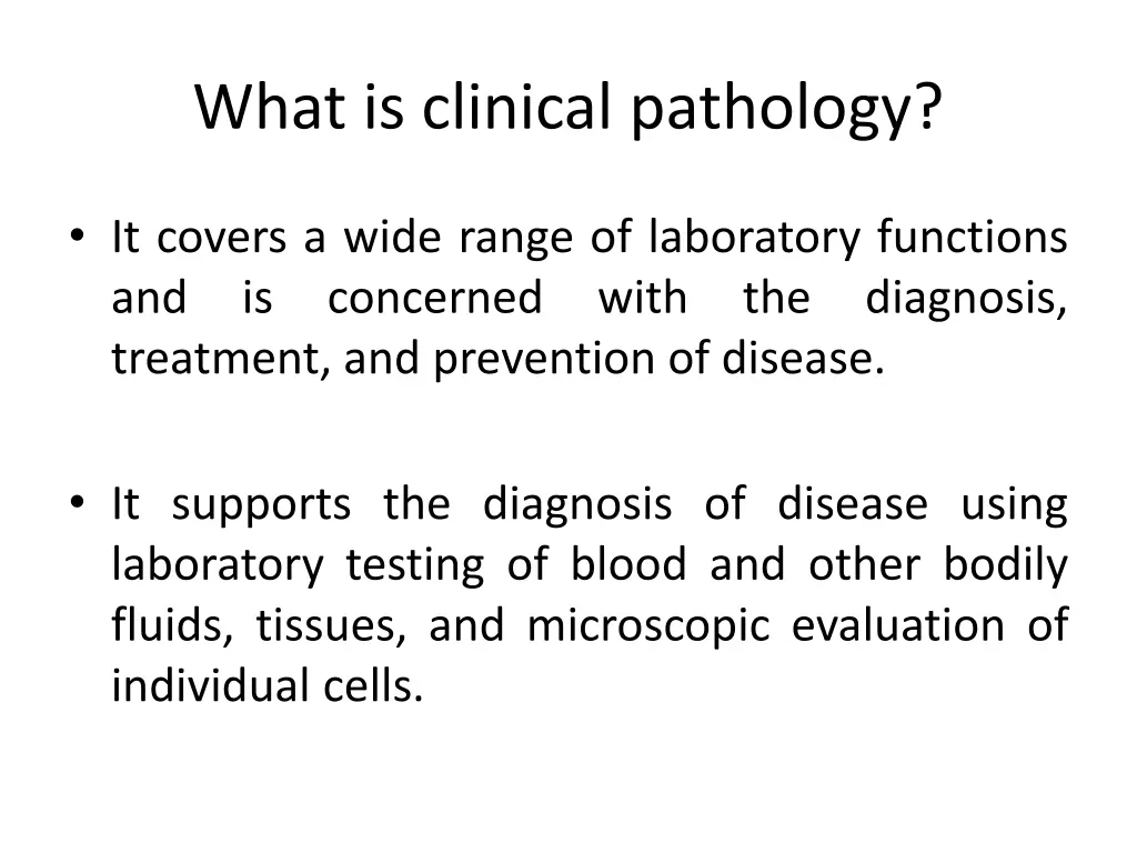 what is clinical pathology