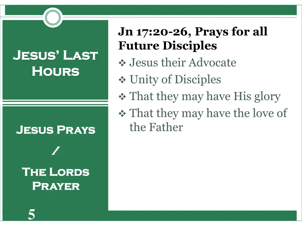 jn 17 20 26 prays for all future disciples jesus