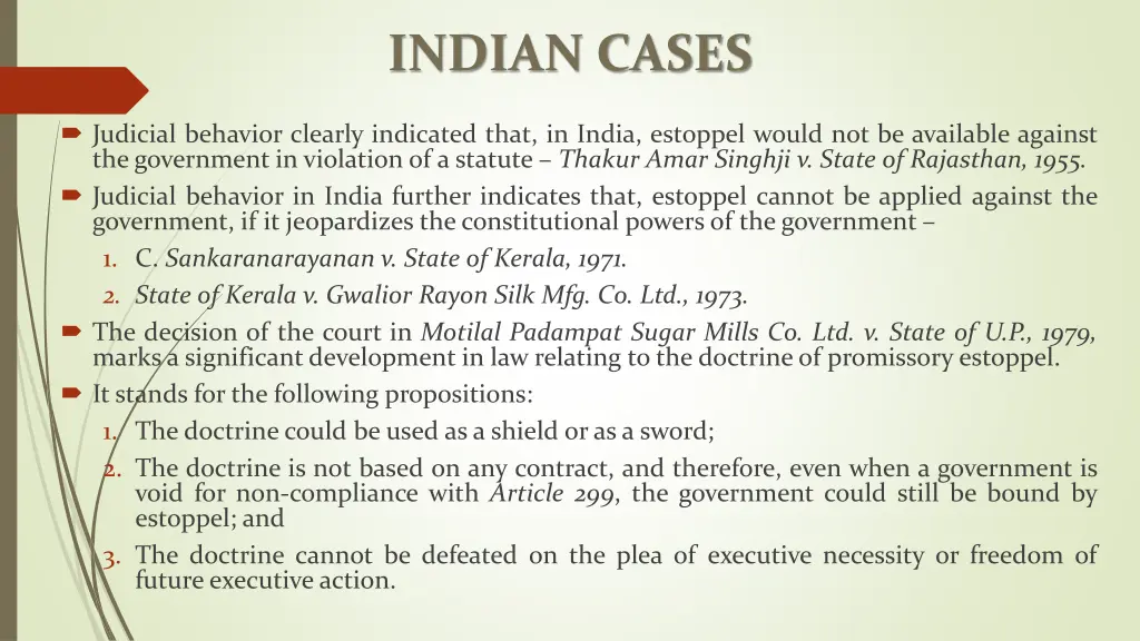 indian cases