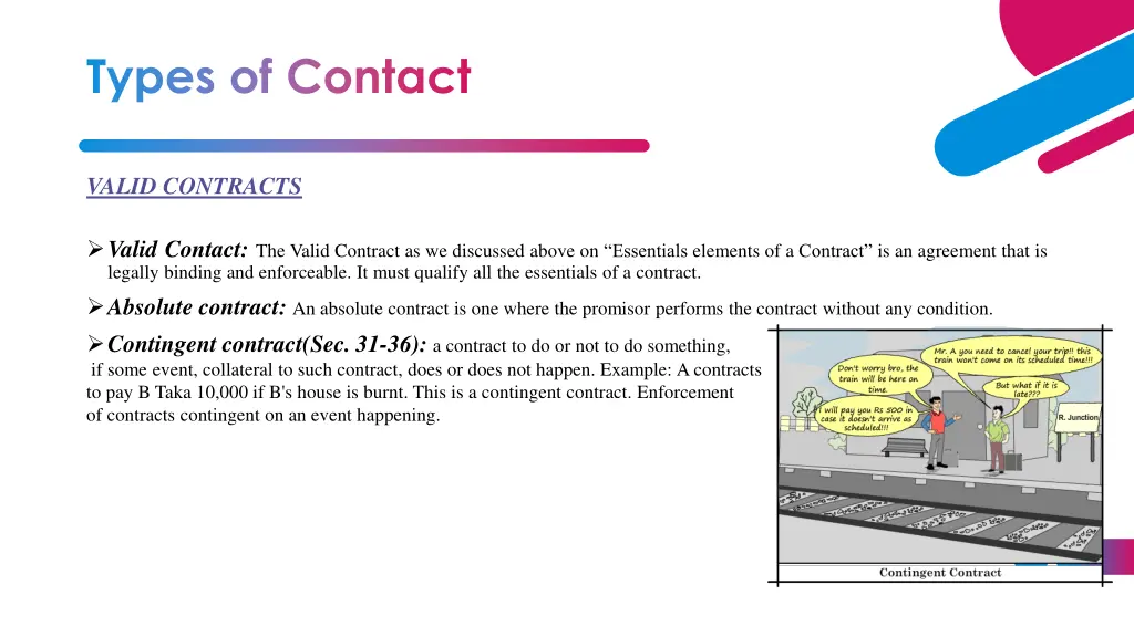 types of contact