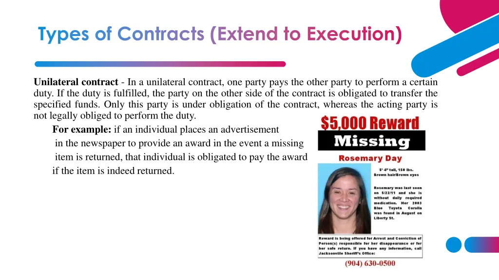 types of contracts extend to execution 1