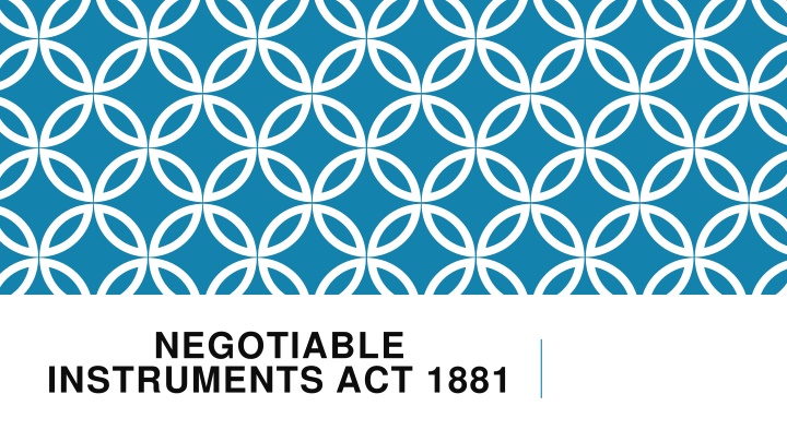 negotiable instruments act 1881