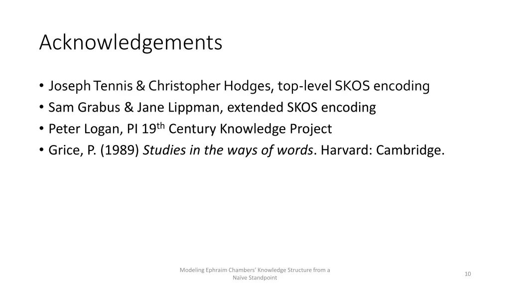 acknowledgements