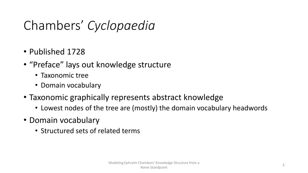 chambers cyclopaedia