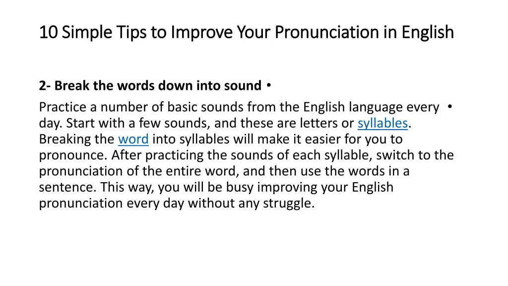 10 10 simple tips to improve your pronunciation 1