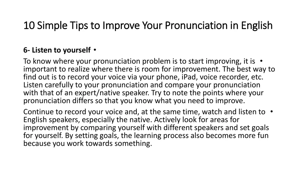 10 10 simple tips to improve your pronunciation 5