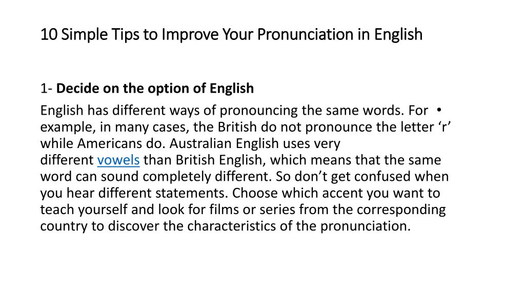 10 10 simple tips to improve your pronunciation