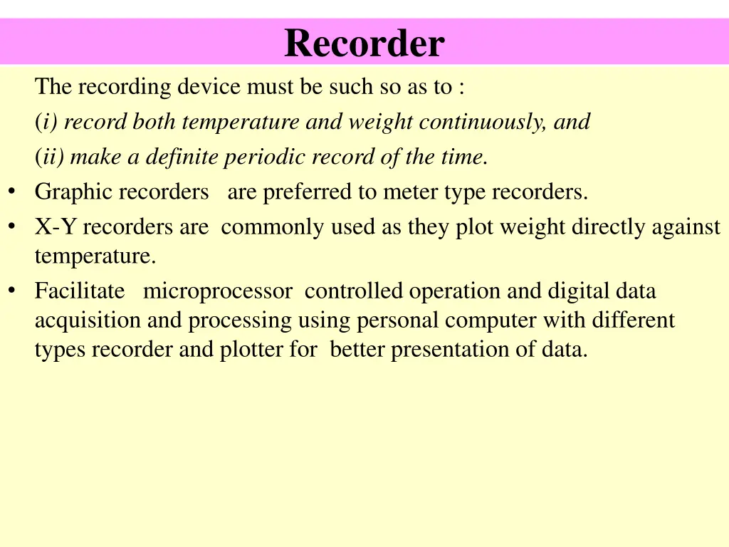 recorder