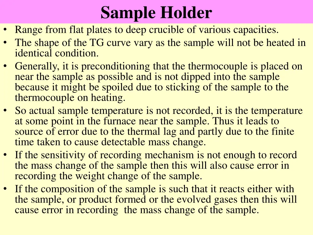 sample holder